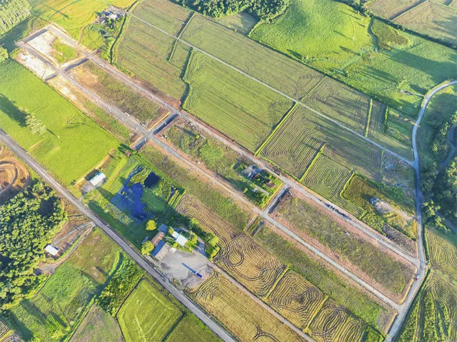 Obras do loteamento — vista 1